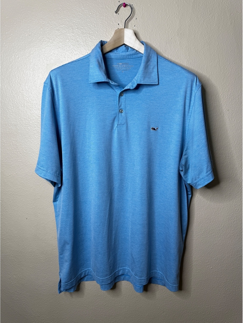 Vineyard Vines Men’s XL Blue OTG On-The-Go Sankaty Performance Golf Polo Shirt